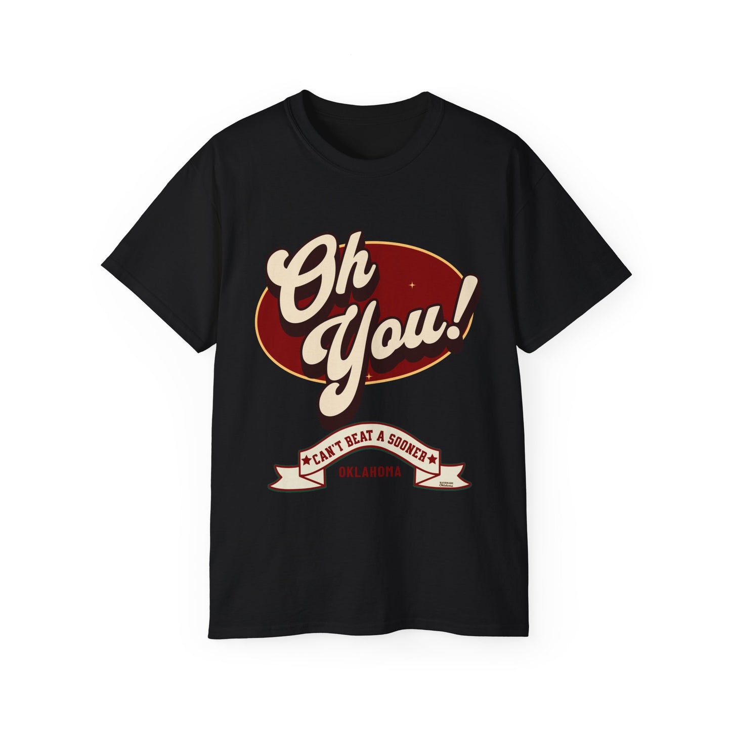 Oh You! Vintage Style Sooner with a kitchy take on Big RED.
