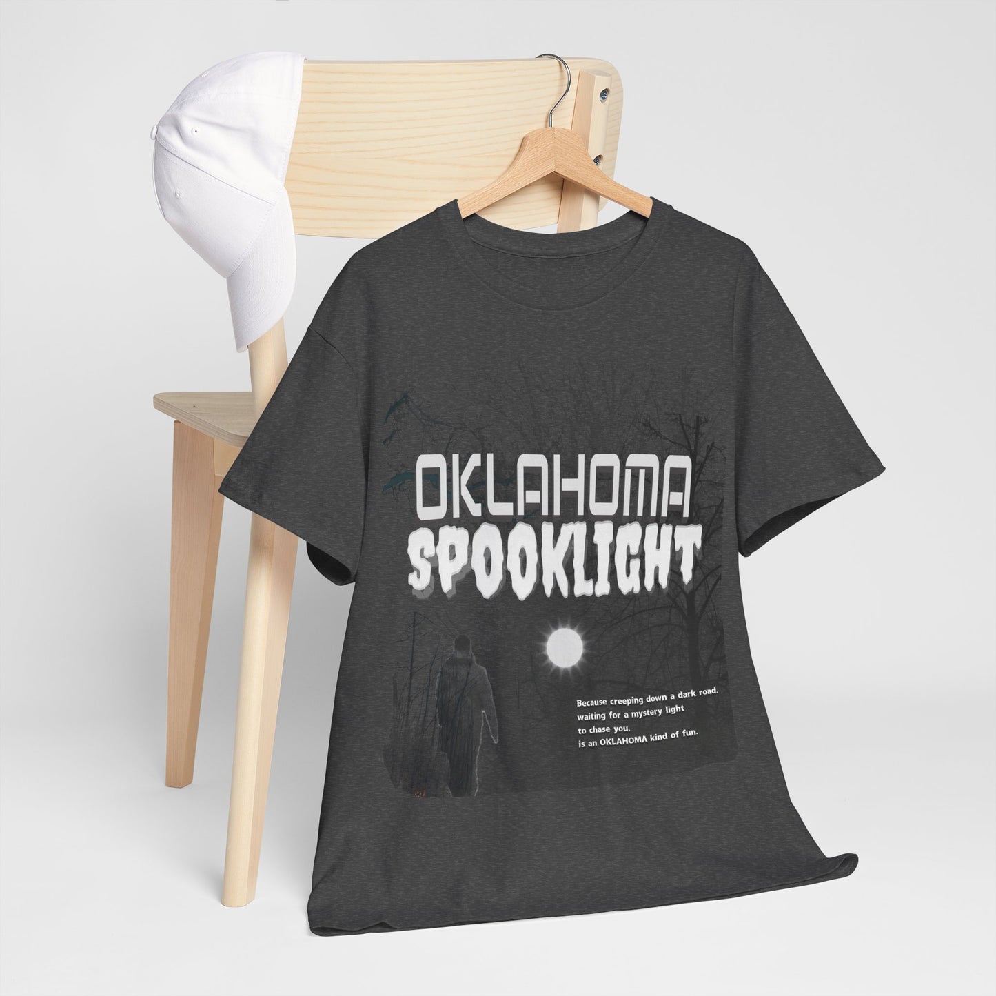 Oklahoma - Weird and Wonderful. Spooklight T-Shirt to celebrate our legendary phenomenon.