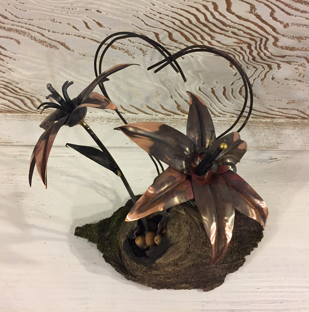 The Love Lily - Metal Art Copper Flowers