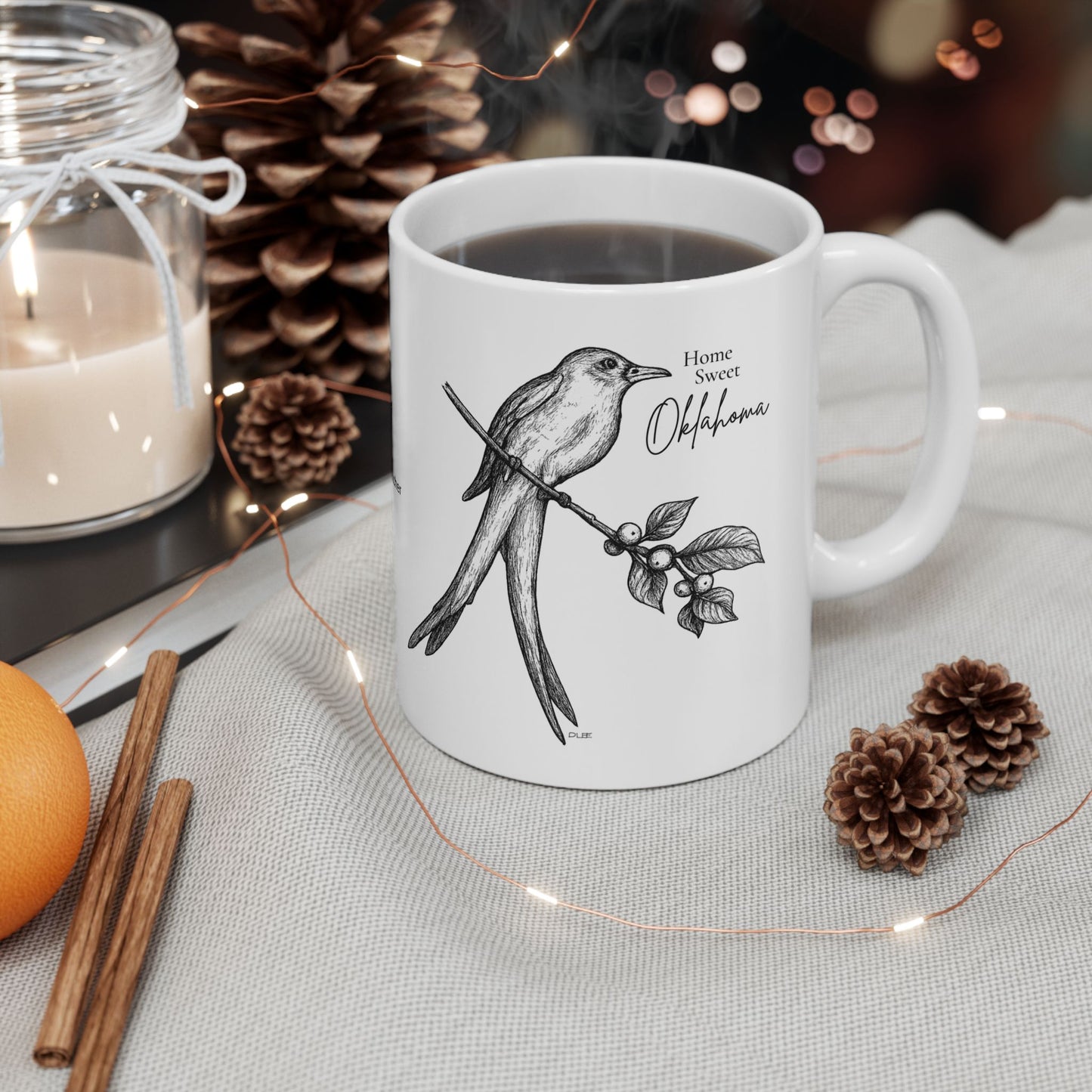 Oklahoma Scissortail Mug – Home Sweet Oklahoma State Bird Coffee Cup