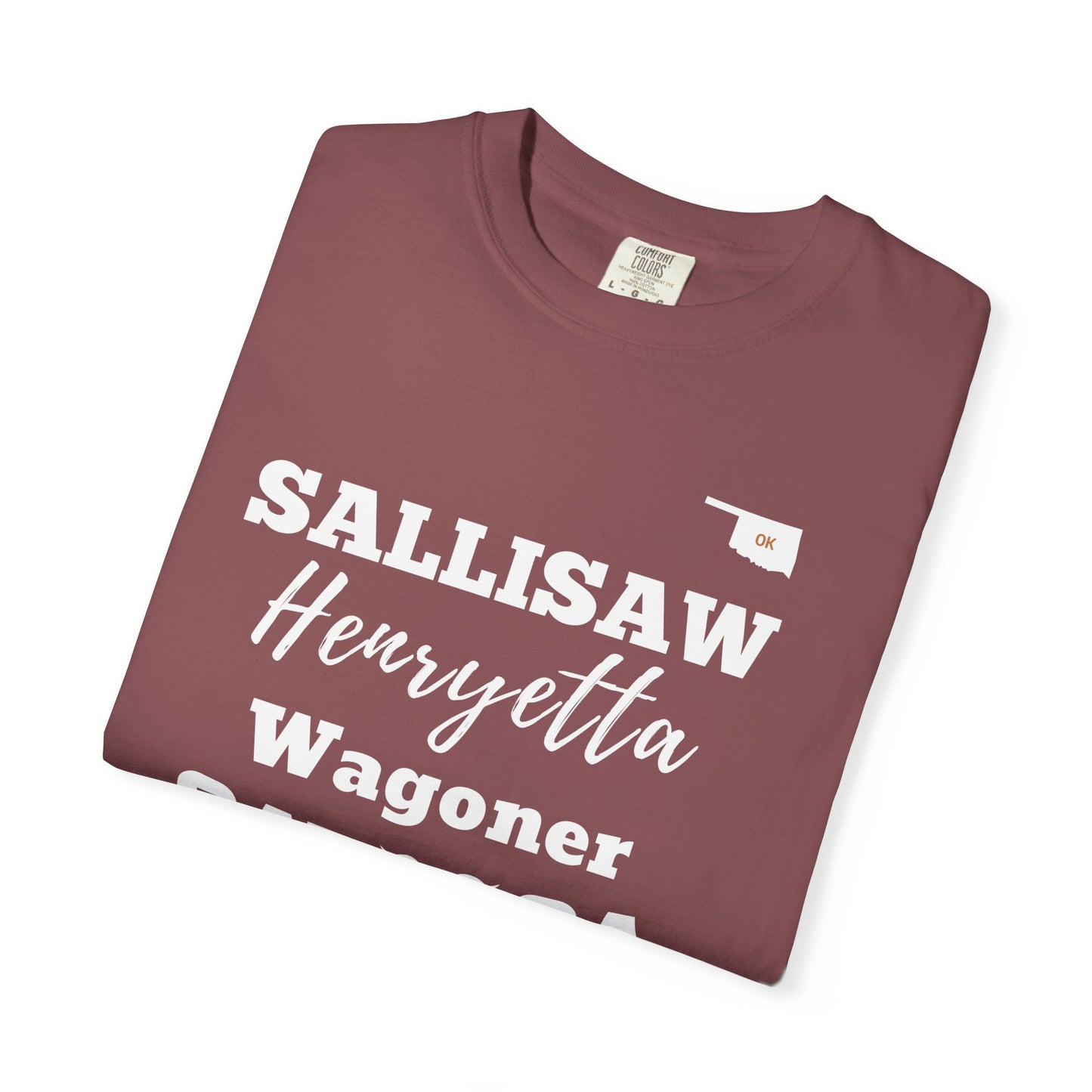 Catoosa Route 66 T-Shirt — 'Sally Saw Henryetta Waggon'er' Oklahoma Vintage Tee.