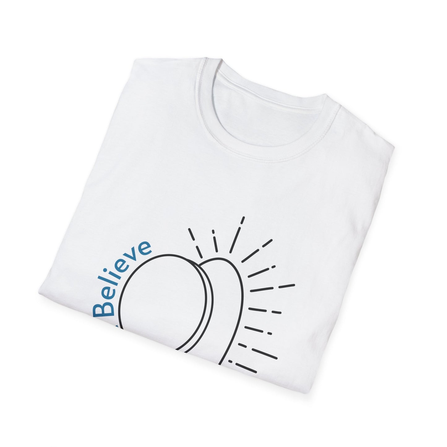 He HAS RISEN!  T-Shirt.  The Easter message in one simple graphic.  Two colors white and Coral Silk