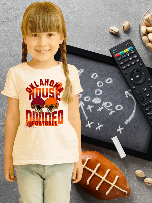 House Divided Youth Tee for the Oklahoma family rivalry!