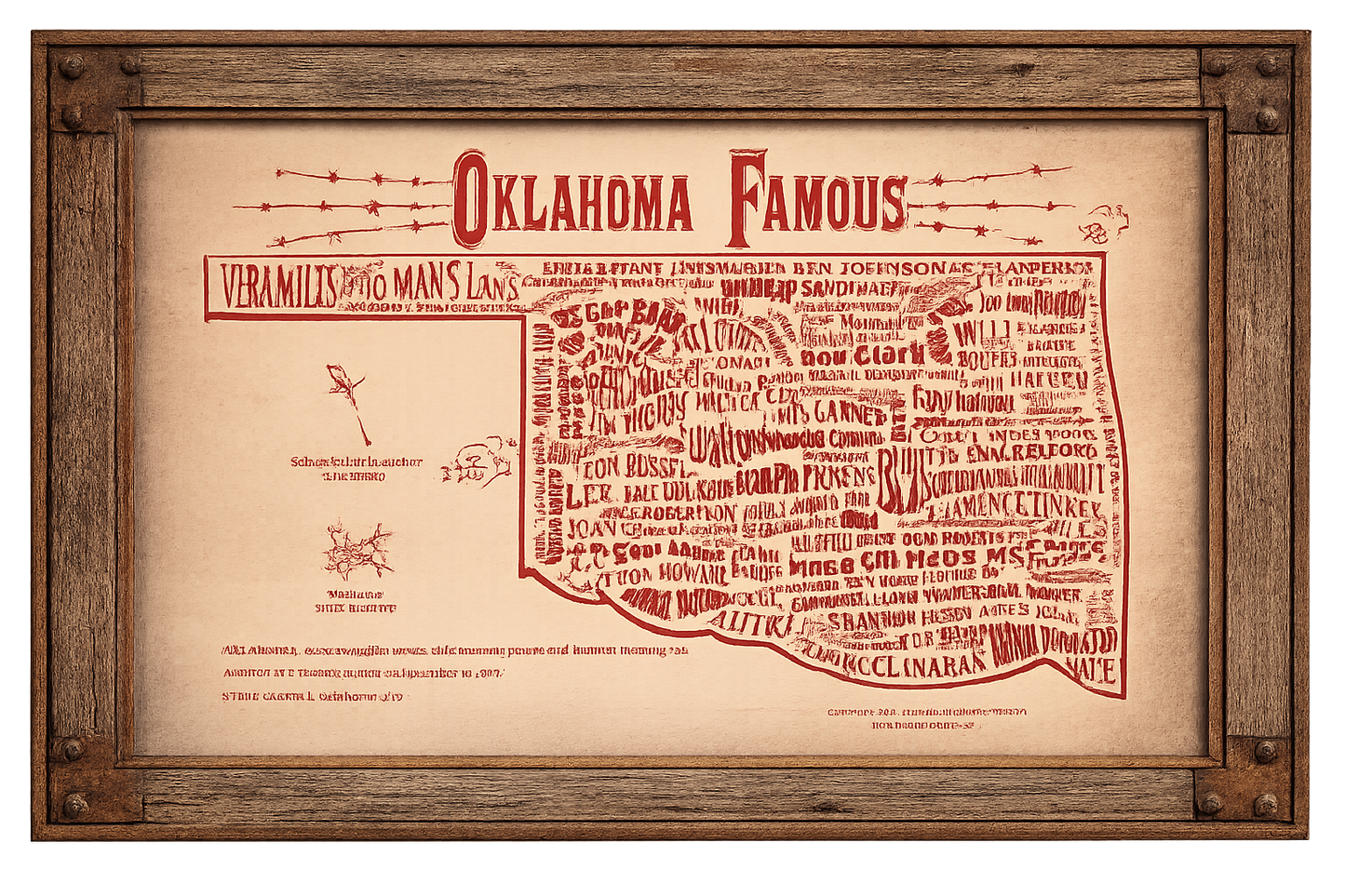 Oklahoma Famous Wall Art
