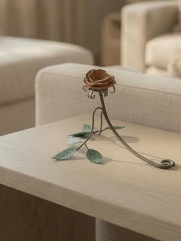 Oklahoma Rose Rock Flower Sculpture