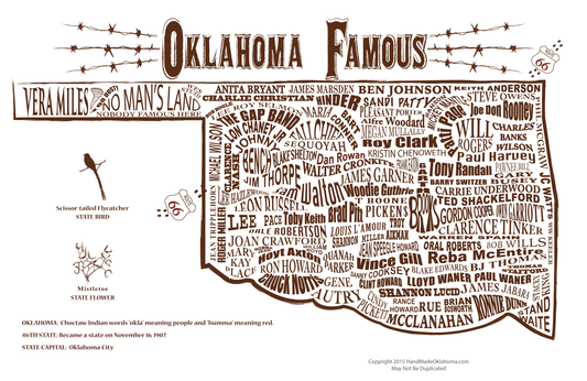 Oklahoma Famous Wall Art