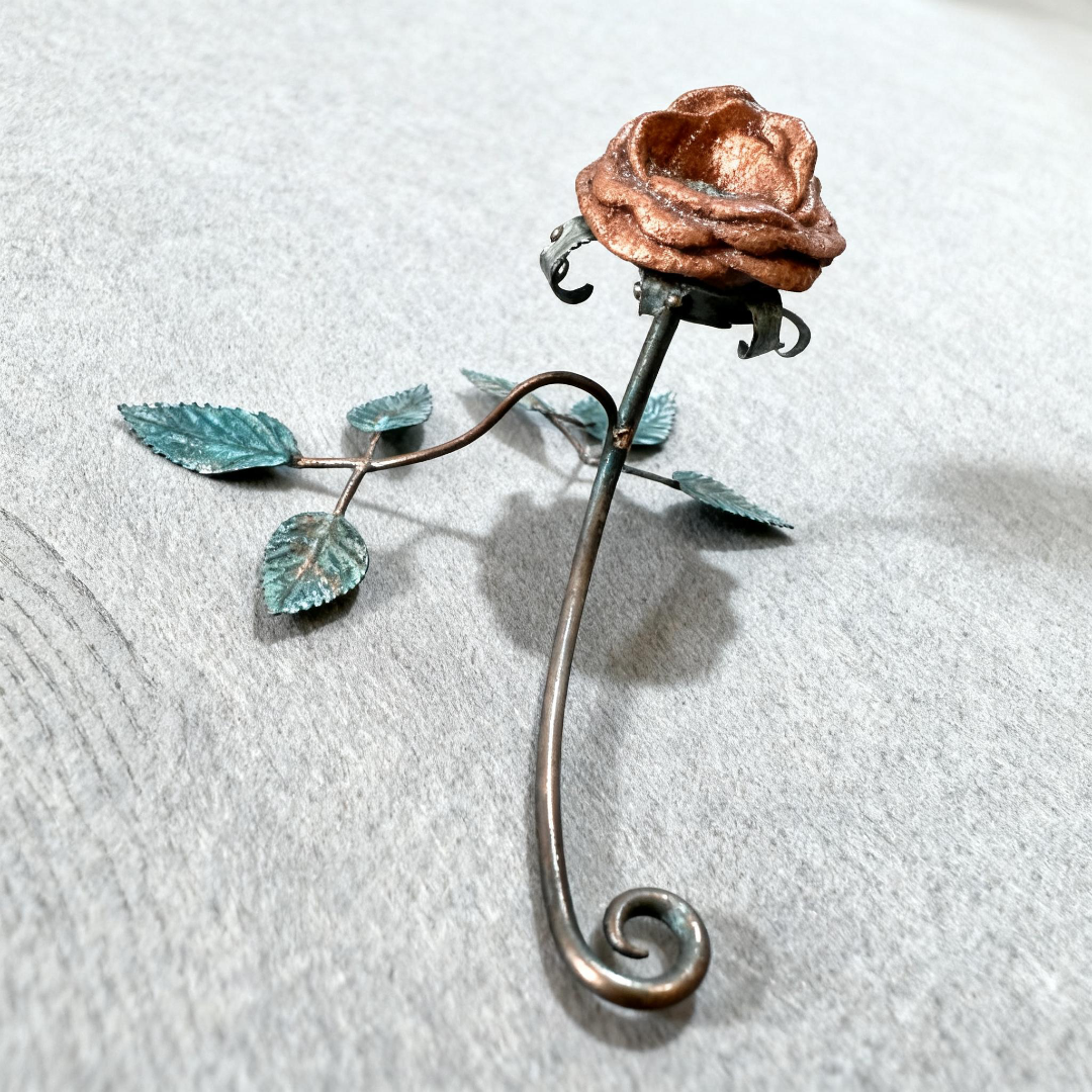 Oklahoma Rose Rock Flower Sculpture