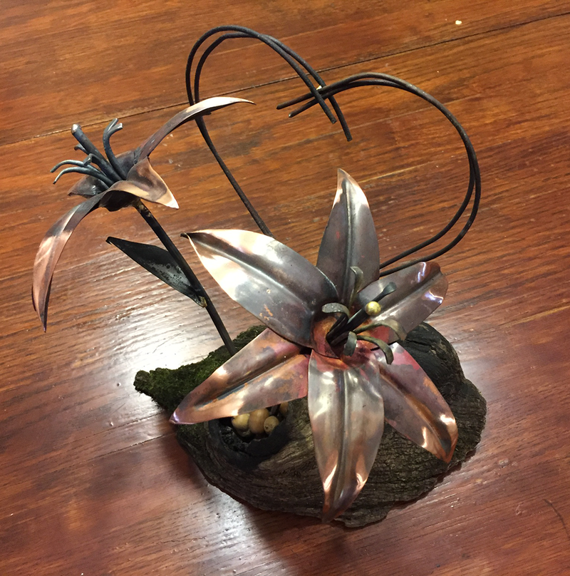 The Love Lily - Metal Art Copper Flowers