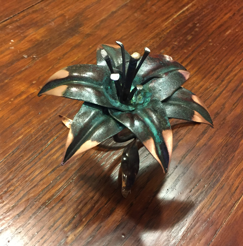 Little Lily - Copper Metal Art