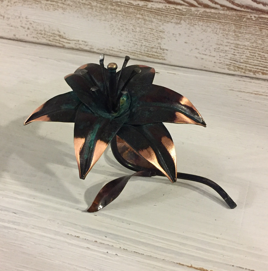 Little Lily - Copper Metal Art