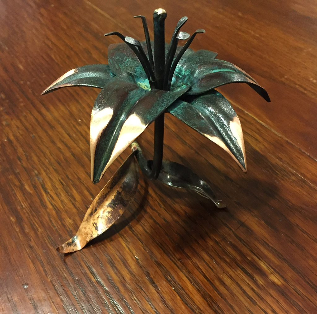 Little Lily - Copper Metal Art