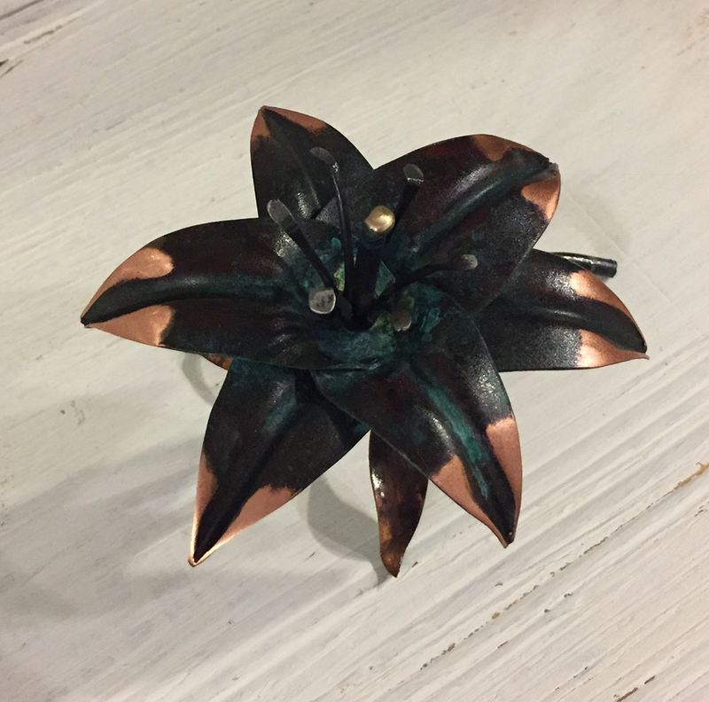 Little Lily - Copper Metal Art