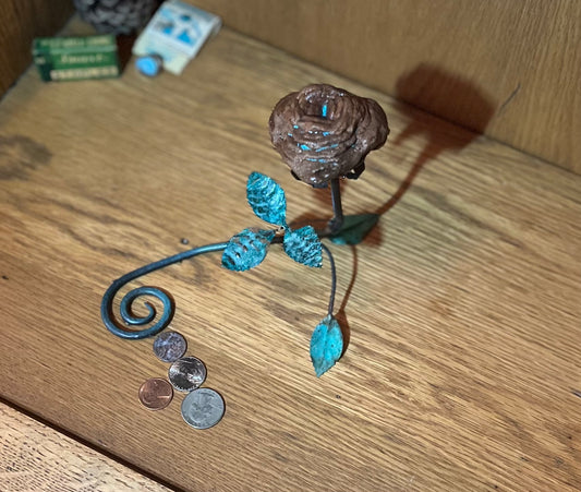 Oklahoma Rose Rock Flower Sculpture