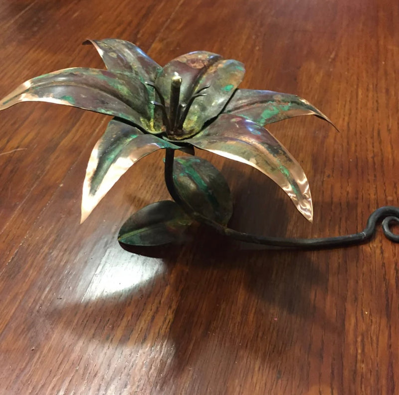 Metal Art Copper Stargazer Lily