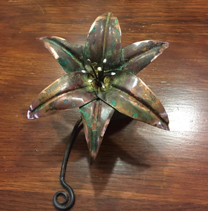 Metal Art Copper Stargazer Lily